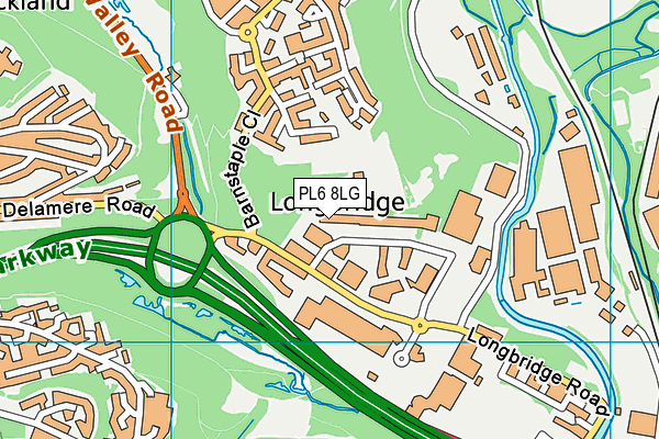 PL6 8LG map - OS VectorMap District (Ordnance Survey) PL6 8LG map - OS VectorMap District (Ordnance Survey)