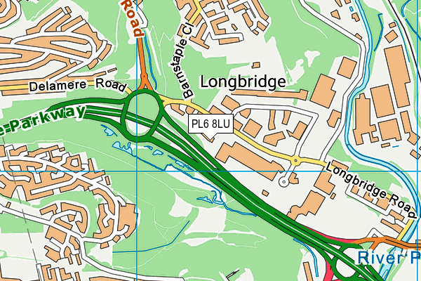 PL6 8LU map - OS VectorMap District (Ordnance Survey) PL6 8LU map - OS VectorMap District (Ordnance Survey)
