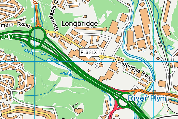 PL6 8LX map - OS VectorMap District (Ordnance Survey) PL6 8LX map - OS VectorMap District (Ordnance Survey)