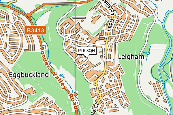 PL6 8QH map - OS VectorMap District (Ordnance Survey) PL6 8QH map - OS VectorMap District (Ordnance Survey)