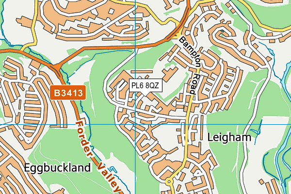 PL6 8QZ map - OS VectorMap District (Ordnance Survey) PL6 8QZ map - OS VectorMap District (Ordnance Survey)
