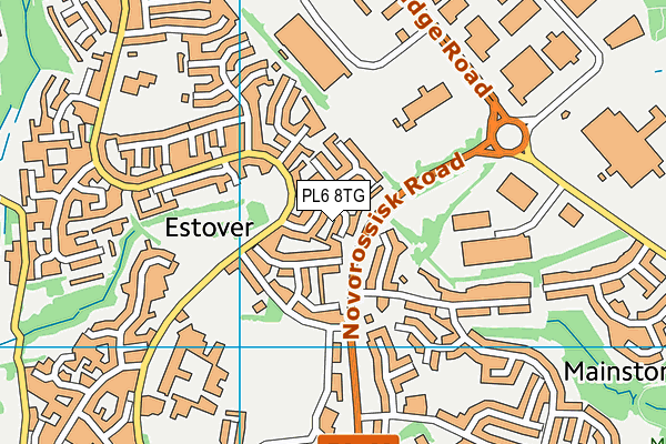 PL6 8TG map - OS VectorMap District (Ordnance Survey) PL6 8TG map - OS VectorMap District (Ordnance Survey)