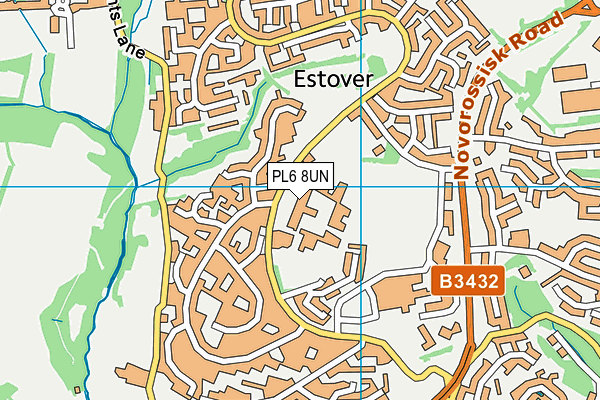 PL6 8UN map - OS VectorMap District (Ordnance Survey) PL6 8UN map - OS VectorMap District (Ordnance Survey)