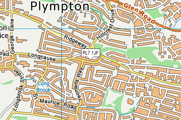 PL7 1JF map - OS VectorMap District (Ordnance Survey) PL7 1JF map - OS VectorMap District (Ordnance Survey)
