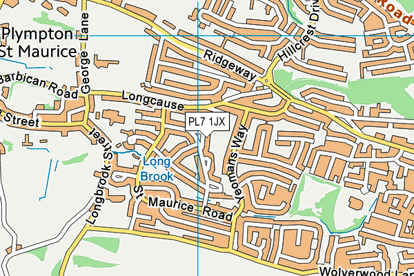 PL7 1JX map - OS VectorMap District (Ordnance Survey) PL7 1JX map - OS VectorMap District (Ordnance Survey)