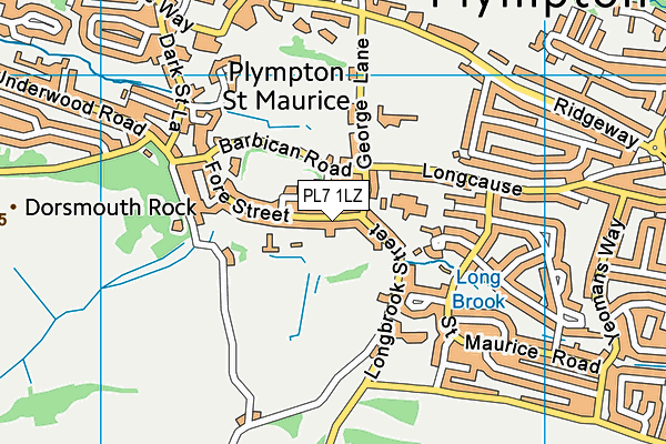 PL7 1LZ map - OS VectorMap District (Ordnance Survey) PL7 1LZ map - OS VectorMap District (Ordnance Survey)