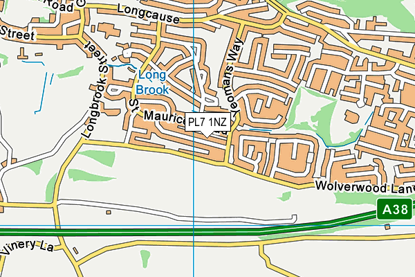 PL7 1NZ map - OS VectorMap District (Ordnance Survey) PL7 1NZ map - OS VectorMap District (Ordnance Survey)