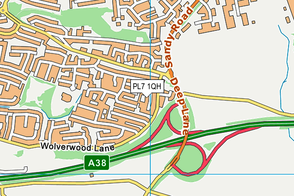 PL7 1QH map - OS VectorMap District (Ordnance Survey) PL7 1QH map - OS VectorMap District (Ordnance Survey)