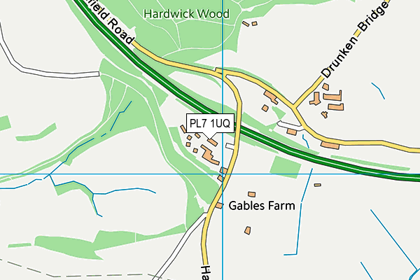 PL7 1UQ map - OS VectorMap District (Ordnance Survey) PL7 1UQ map - OS VectorMap District (Ordnance Survey)