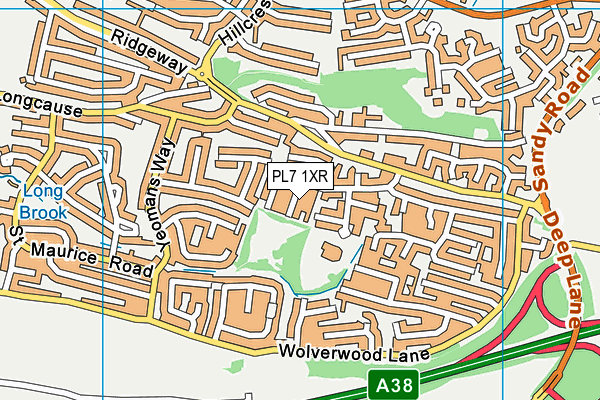 PL7 1XR map - OS VectorMap District (Ordnance Survey) PL7 1XR map - OS VectorMap District (Ordnance Survey)