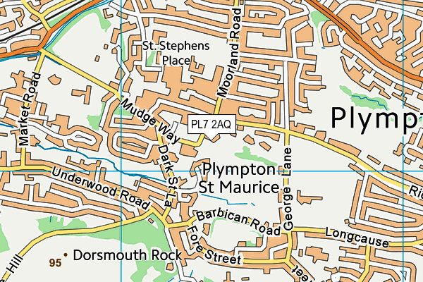 PL7 2AQ map - OS VectorMap District (Ordnance Survey) PL7 2AQ map - OS VectorMap District (Ordnance Survey)