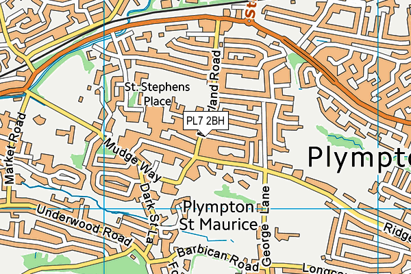 PL7 2BH map - OS VectorMap District (Ordnance Survey) PL7 2BH map - OS VectorMap District (Ordnance Survey)
