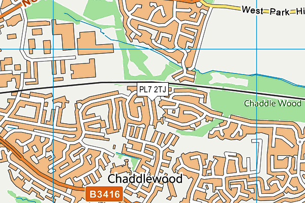 PL7 2TJ map - OS VectorMap District (Ordnance Survey) PL7 2TJ map - OS VectorMap District (Ordnance Survey)