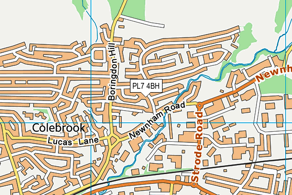 PL7 4BH map - OS VectorMap District (Ordnance Survey) PL7 4BH map - OS VectorMap District (Ordnance Survey)