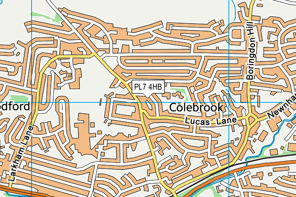 PL7 4HB map - OS VectorMap District (Ordnance Survey) PL7 4HB map - OS VectorMap District (Ordnance Survey)