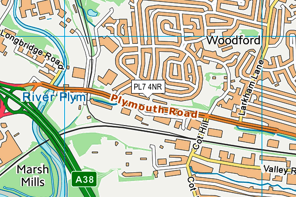 PL7 4NR map - OS VectorMap District (Ordnance Survey) PL7 4NR map - OS VectorMap District (Ordnance Survey)