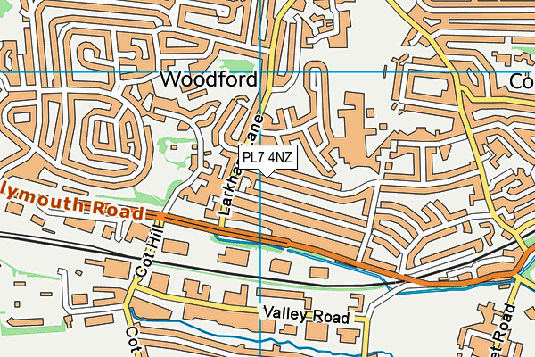 PL7 4NZ map - OS VectorMap District (Ordnance Survey) PL7 4NZ map - OS VectorMap District (Ordnance Survey)
