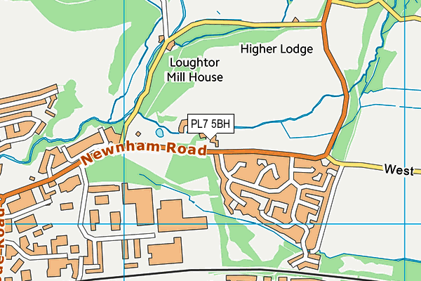 PL7 5BH map - OS VectorMap District (Ordnance Survey) PL7 5BH map - OS VectorMap District (Ordnance Survey)