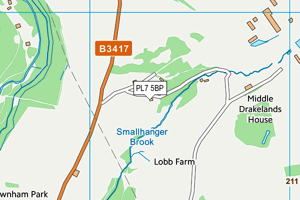 PL7 5BP map - OS VectorMap District (Ordnance Survey) PL7 5BP map - OS VectorMap District (Ordnance Survey)
