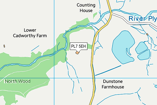 PL7 5EH map - OS VectorMap District (Ordnance Survey) PL7 5EH map - OS VectorMap District (Ordnance Survey)