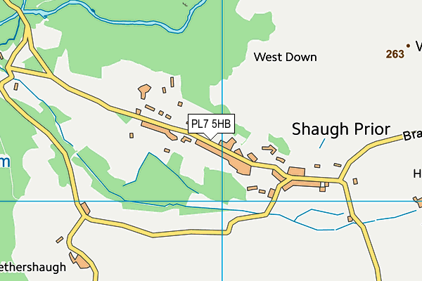 PL7 5HB map - OS VectorMap District (Ordnance Survey) PL7 5HB map - OS VectorMap District (Ordnance Survey)
