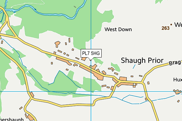 PL7 5HG map - OS VectorMap District (Ordnance Survey) PL7 5HG map - OS VectorMap District (Ordnance Survey)