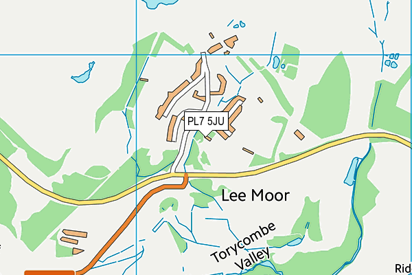 PL7 5JU map - OS VectorMap District (Ordnance Survey) PL7 5JU map - OS VectorMap District (Ordnance Survey)