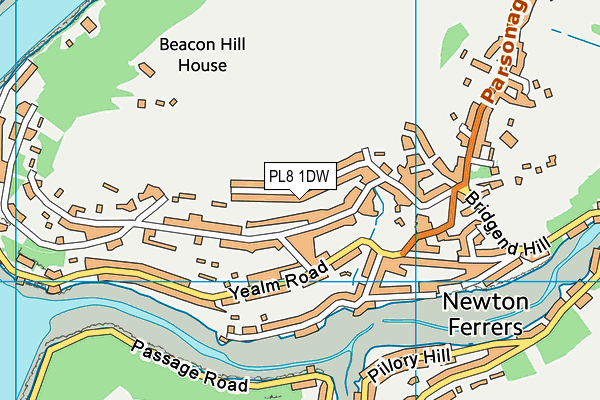 PL8 1DW map - OS VectorMap District (Ordnance Survey) PL8 1DW map - OS VectorMap District (Ordnance Survey)