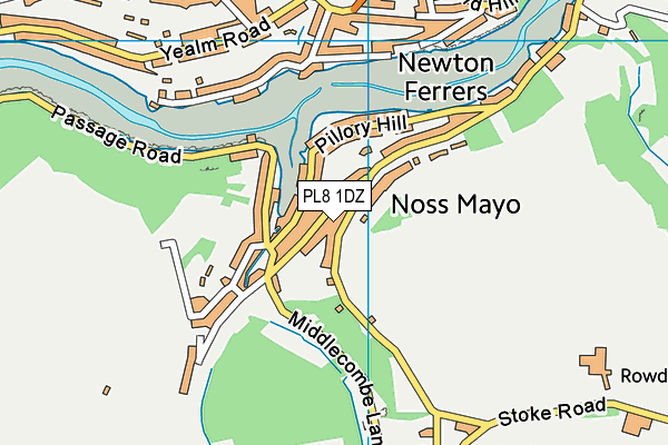 PL8 1DZ map - OS VectorMap District (Ordnance Survey) PL8 1DZ map - OS VectorMap District (Ordnance Survey)