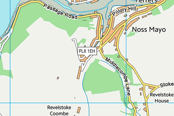 PL8 1EH map - OS VectorMap District (Ordnance Survey) PL8 1EH map - OS VectorMap District (Ordnance Survey)