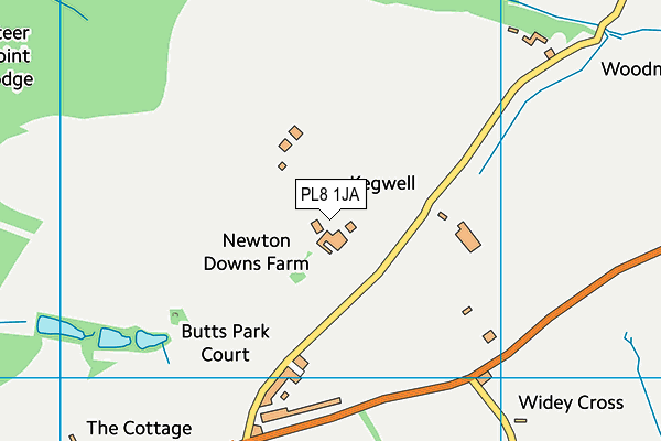 PL8 1JA map - OS VectorMap District (Ordnance Survey) PL8 1JA map - OS VectorMap District (Ordnance Survey)
