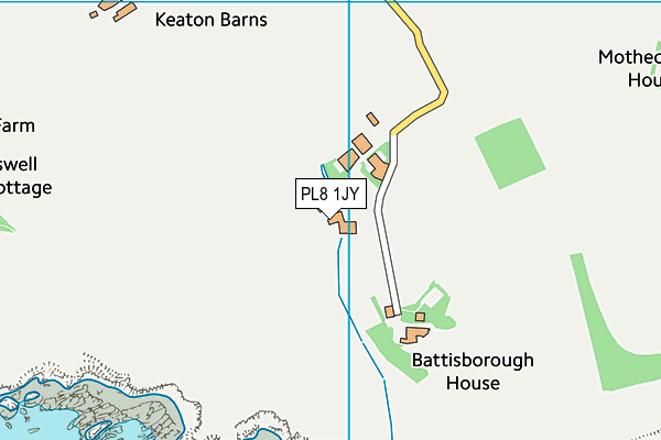 PL8 1JY map - OS VectorMap District (Ordnance Survey) PL8 1JY map - OS VectorMap District (Ordnance Survey)