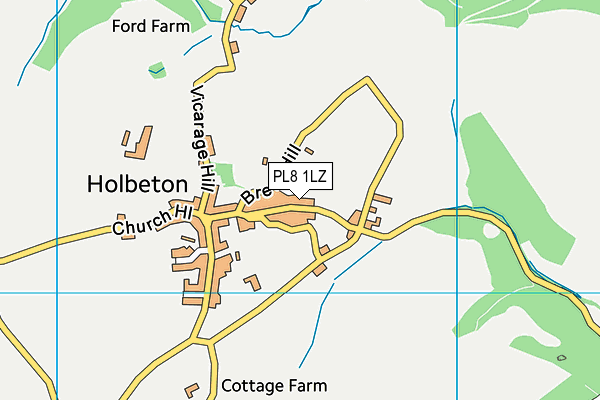 PL8 1LZ map - OS VectorMap District (Ordnance Survey) PL8 1LZ map - OS VectorMap District (Ordnance Survey)