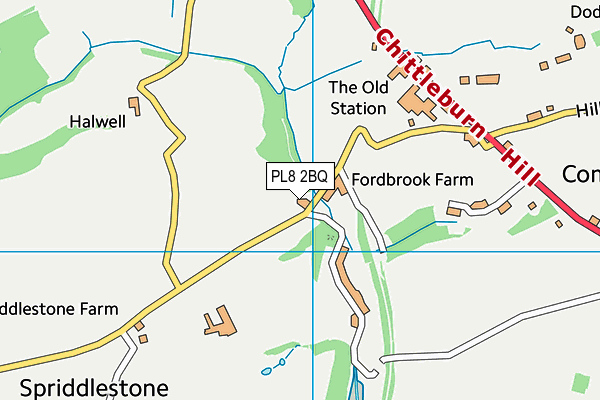 PL8 2BQ map - OS VectorMap District (Ordnance Survey) PL8 2BQ map - OS VectorMap District (Ordnance Survey)