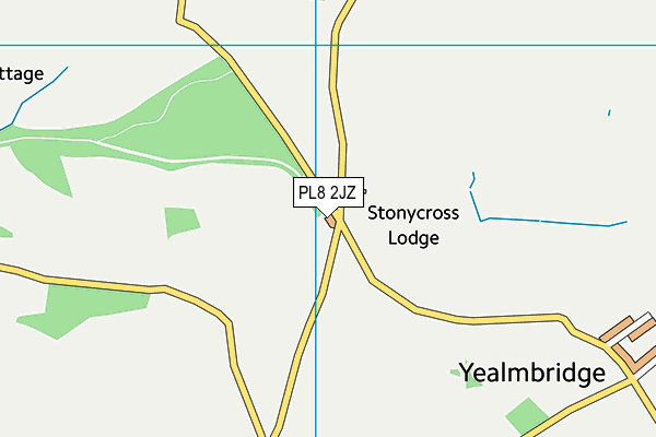 PL8 2JZ map - OS VectorMap District (Ordnance Survey) PL8 2JZ map - OS VectorMap District (Ordnance Survey)