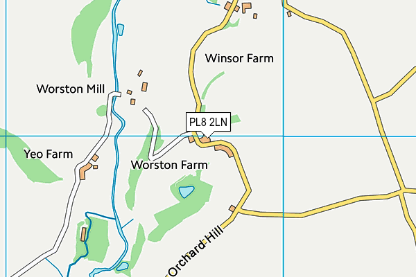 PL8 2LN map - OS VectorMap District (Ordnance Survey) PL8 2LN map - OS VectorMap District (Ordnance Survey)