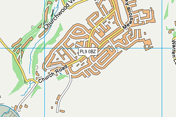 PL9 0BZ map - OS VectorMap District (Ordnance Survey) PL9 0BZ map - OS VectorMap District (Ordnance Survey)