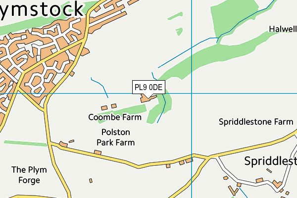 PL9 0DE map - OS VectorMap District (Ordnance Survey) PL9 0DE map - OS VectorMap District (Ordnance Survey)