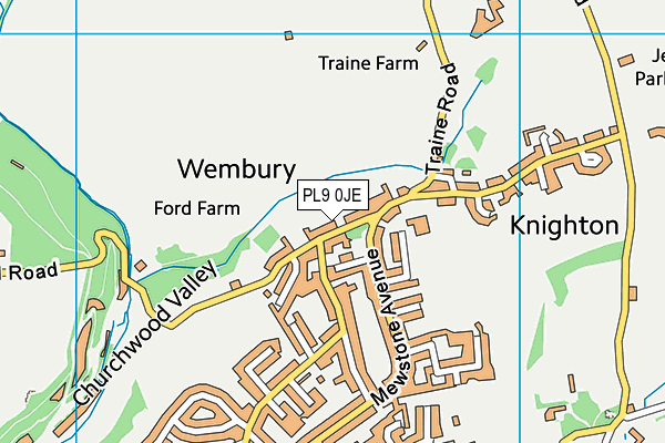 PL9 0JE map - OS VectorMap District (Ordnance Survey) PL9 0JE map - OS VectorMap District (Ordnance Survey)