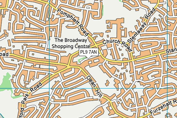 PL9 7AN map - OS VectorMap District (Ordnance Survey) PL9 7AN map - OS VectorMap District (Ordnance Survey)