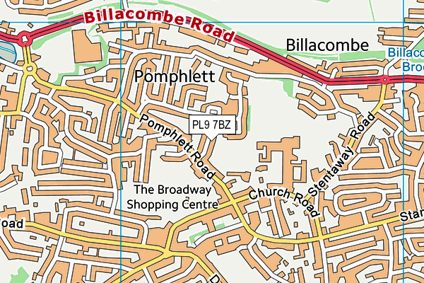 PL9 7BZ map - OS VectorMap District (Ordnance Survey) PL9 7BZ map - OS VectorMap District (Ordnance Survey)