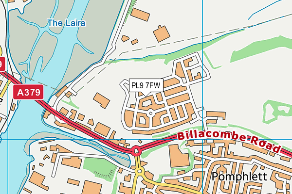 PL9 7FW map - OS VectorMap District (Ordnance Survey) PL9 7FW map - OS VectorMap District (Ordnance Survey)