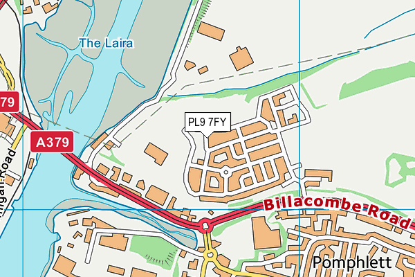 PL9 7FY map - OS VectorMap District (Ordnance Survey) PL9 7FY map - OS VectorMap District (Ordnance Survey)