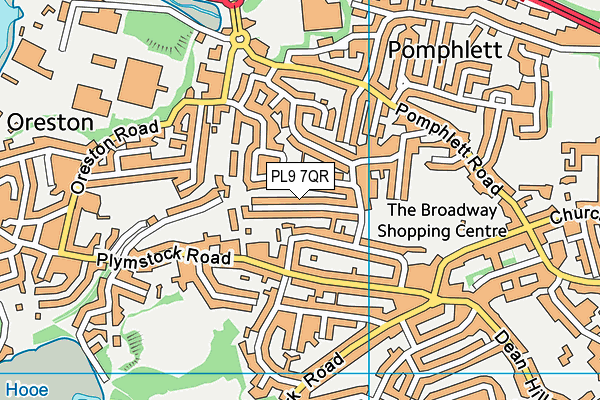 PL9 7QR map - OS VectorMap District (Ordnance Survey) PL9 7QR map - OS VectorMap District (Ordnance Survey)
