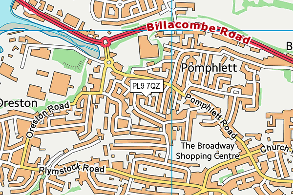 PL9 7QZ map - OS VectorMap District (Ordnance Survey) PL9 7QZ map - OS VectorMap District (Ordnance Survey)