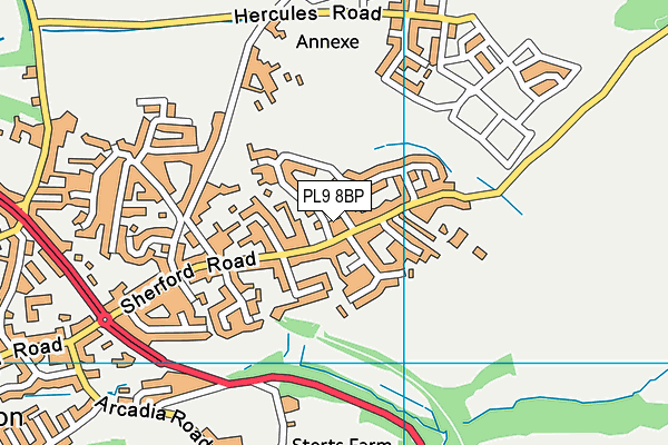 PL9 8BP map - OS VectorMap District (Ordnance Survey) PL9 8BP map - OS VectorMap District (Ordnance Survey)