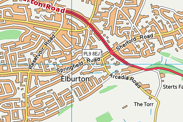 PL9 8EJ map - OS VectorMap District (Ordnance Survey) PL9 8EJ map - OS VectorMap District (Ordnance Survey)