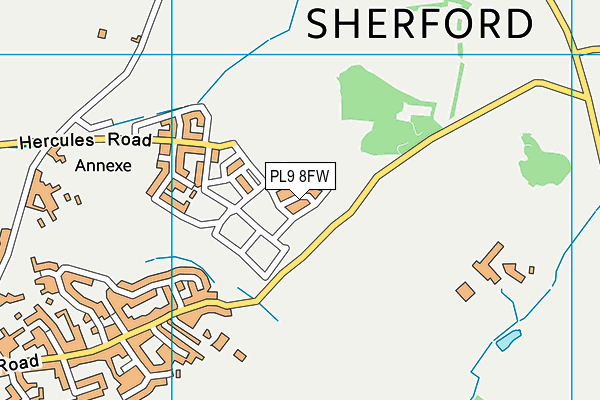 PL9 8FW map - OS VectorMap District (Ordnance Survey) PL9 8FW map - OS VectorMap District (Ordnance Survey)
