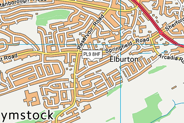 PL9 8HF map - OS VectorMap District (Ordnance Survey) PL9 8HF map - OS VectorMap District (Ordnance Survey)