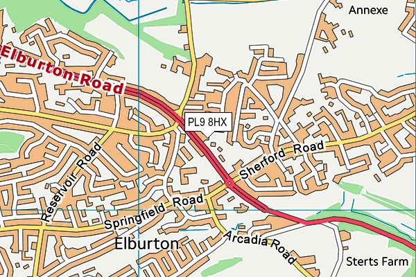 PL9 8HX map - OS VectorMap District (Ordnance Survey) PL9 8HX map - OS VectorMap District (Ordnance Survey)